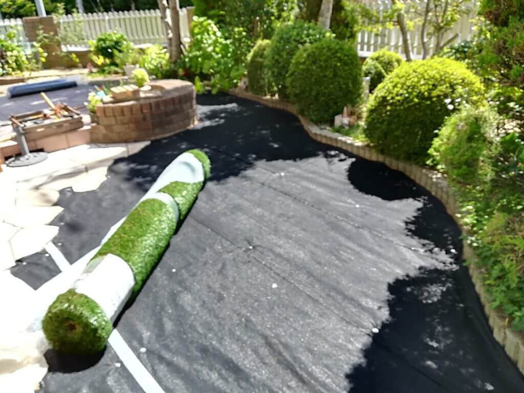 神戸市北区 人工芝施工 ビフォー